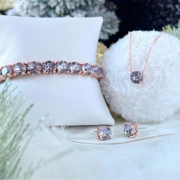 Park Lane Lavender Impression Bracelet! Set in Rose Gold!! BNIP!!! New Release!! - Picture 3 of 11